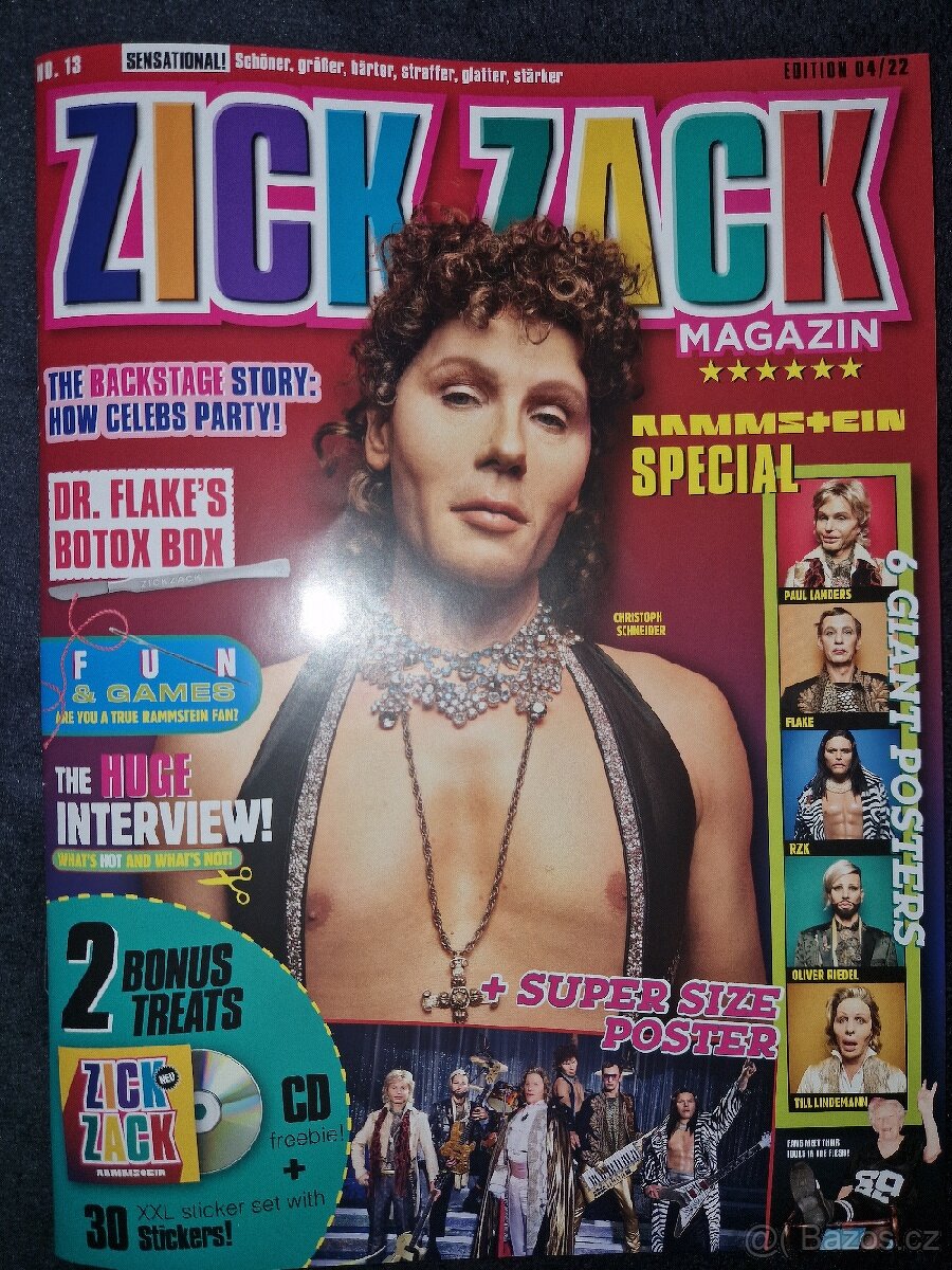 Rammstein plakáty + Časopis Zick Zack - 6