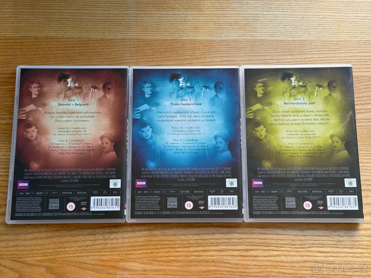 DVD Sherlock 2. série, 3 DVD, dabing+titulky, 100% stav - 6