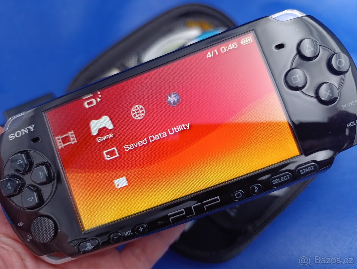 Sony PSP PlayStation Portable 3004 + Hry - 6