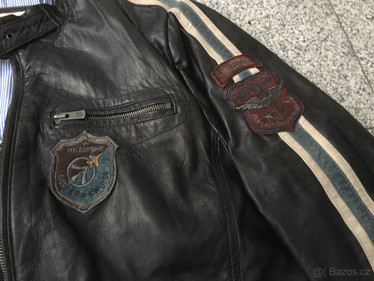 Super Kožená bunda Milestone 52 L - 6