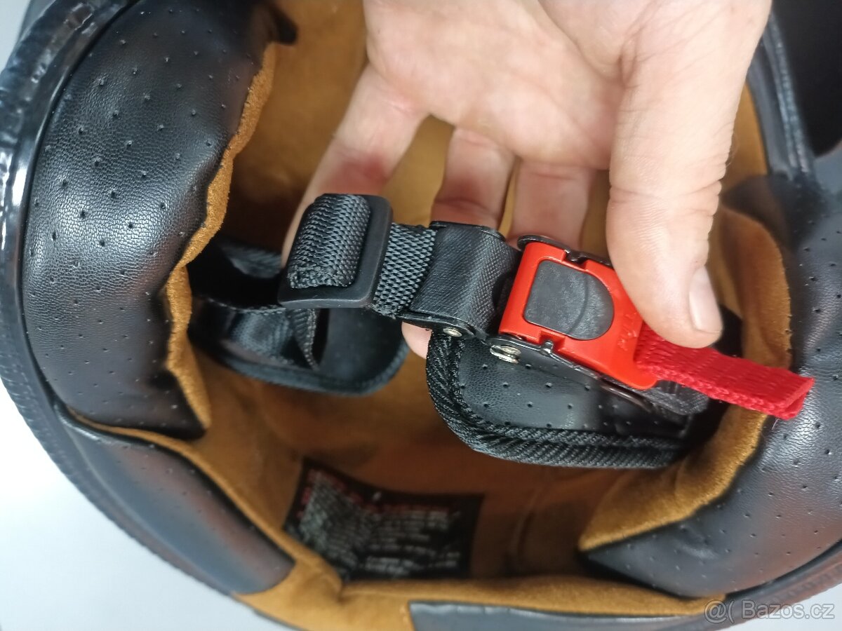 Prodám retro chrom helmu na moto NOVÁ - 6