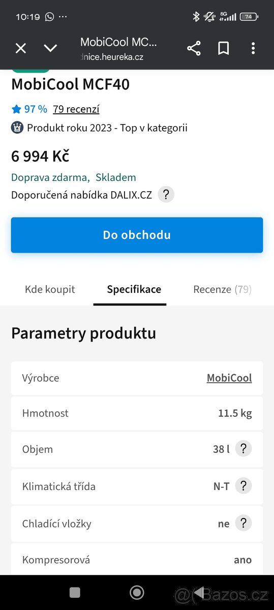 Mobicool MCF40 12v lednice - 6