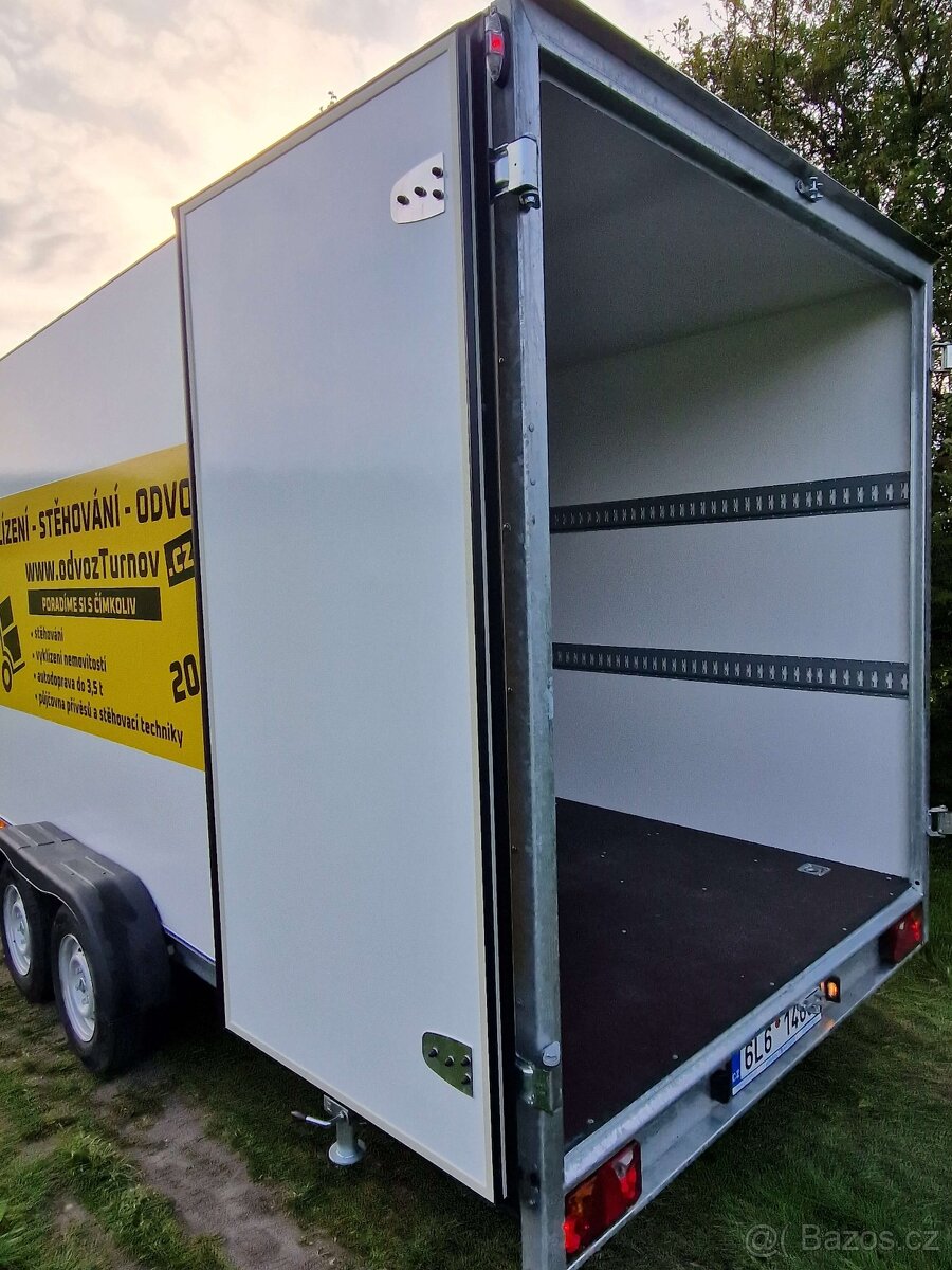 Skříňový prachotěs přívěs Tomplan 470T 2,7t +dveře - 6