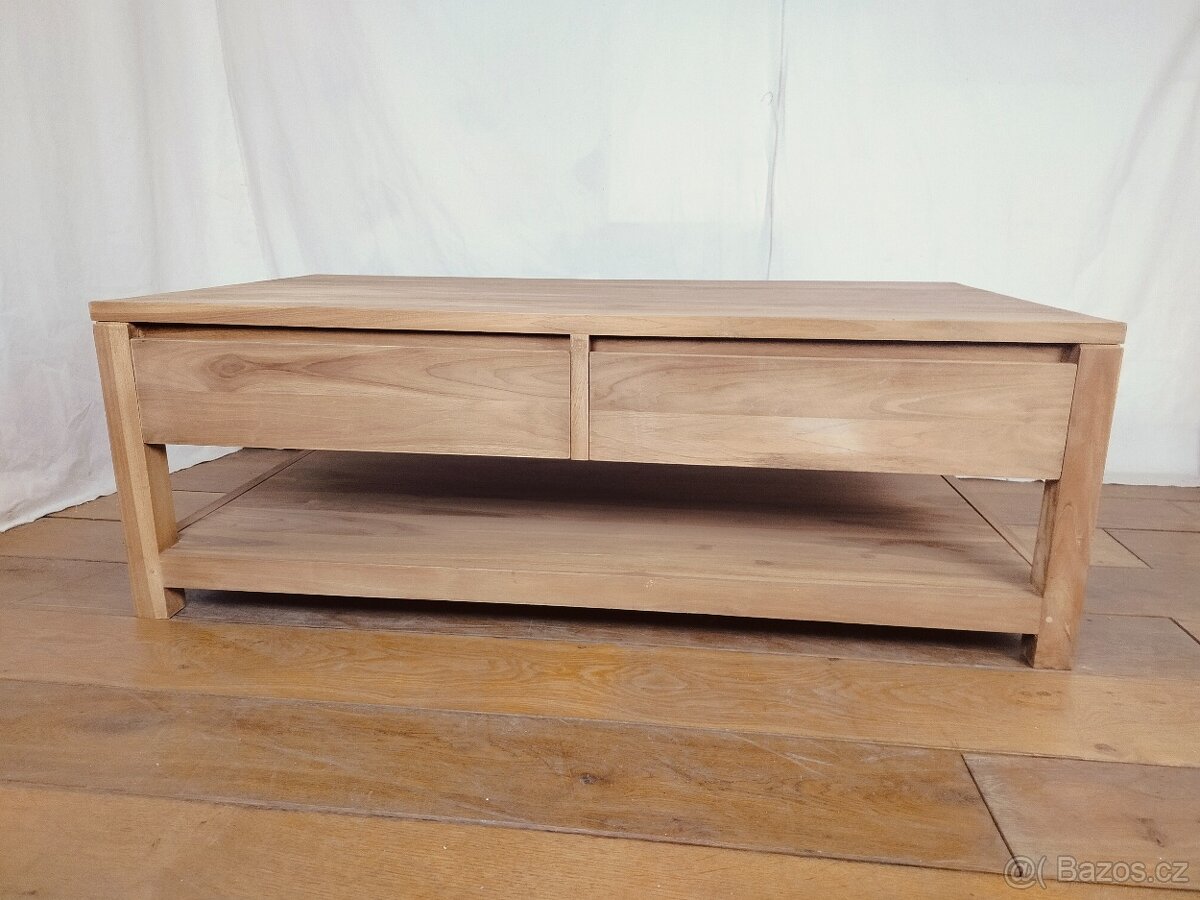 Masivní konferenční stolek - 4 šuplíky - 6