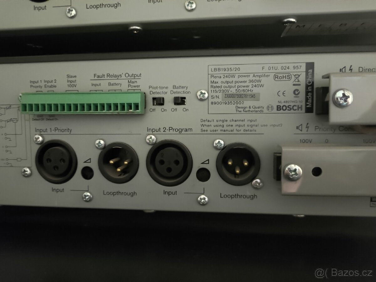 Bosch Plena set zesilovačů s předzesilovačem - 6