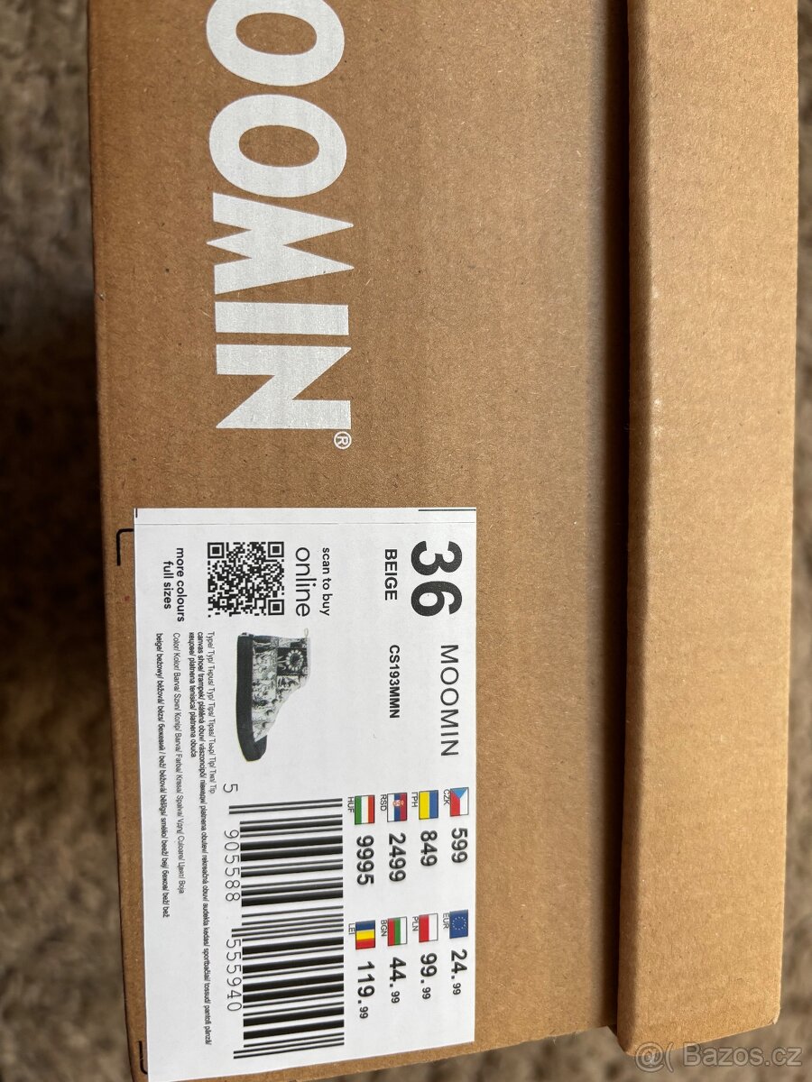 Kotnickove platene tenisky Moomins, vel. 36 - 6