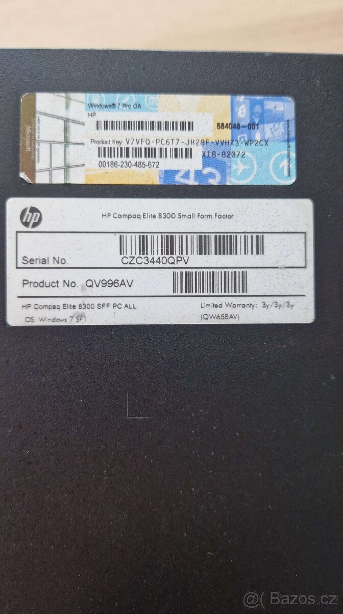 Stolní PC HP Compaq Elite 8300 SFF - upgrade 8-16GB RAM - 6