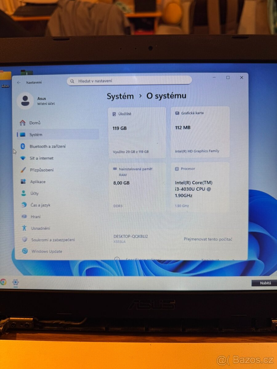 Notebook Asus X555LA, ssd, Windows 11, záruka - 6