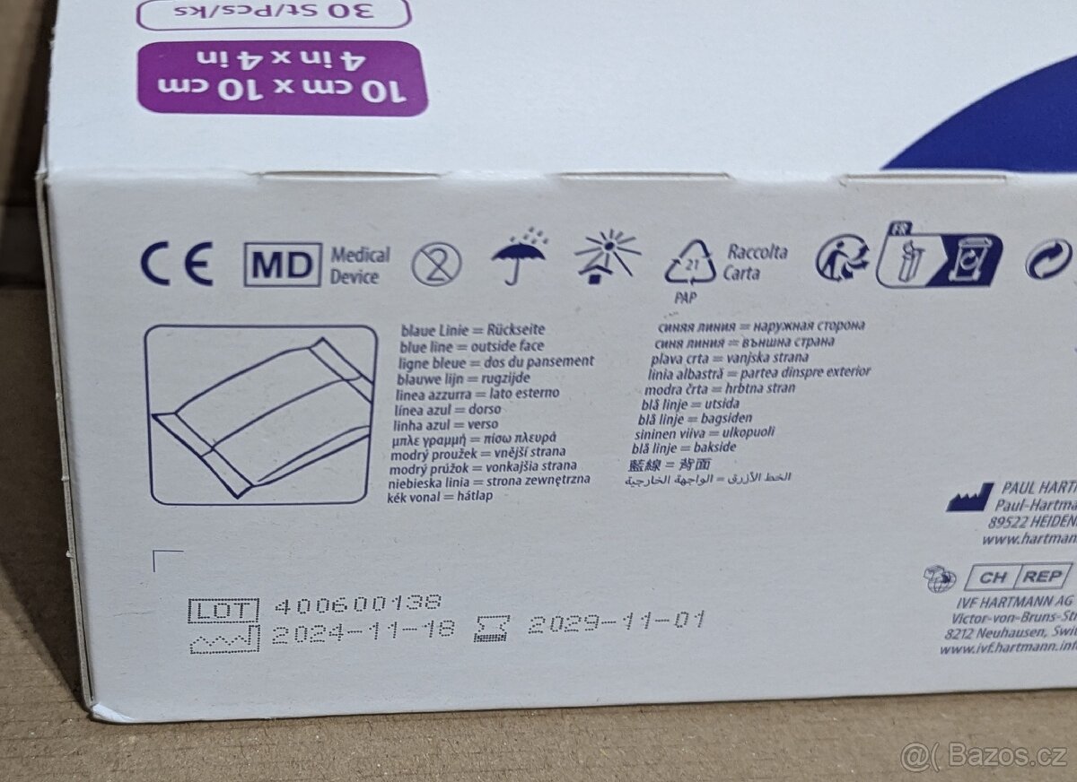 12x Zetuvit nesterilní 10x10 cm (30 ks) - nové - 6