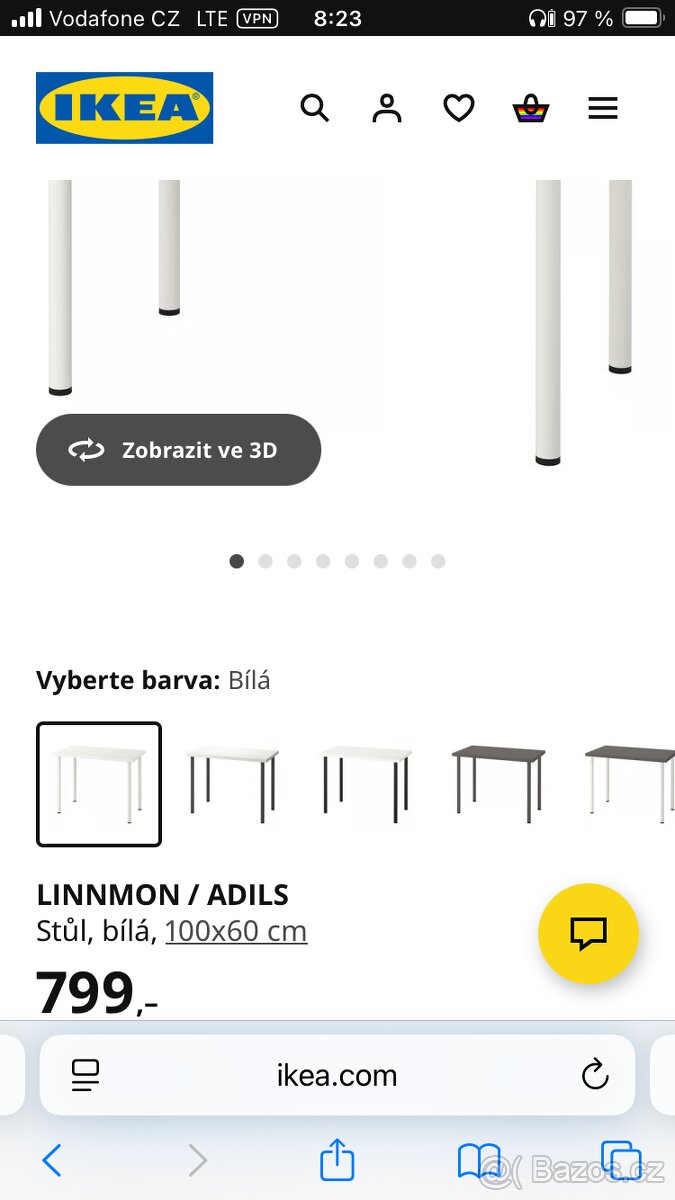 Stul ikea linnmon - 6