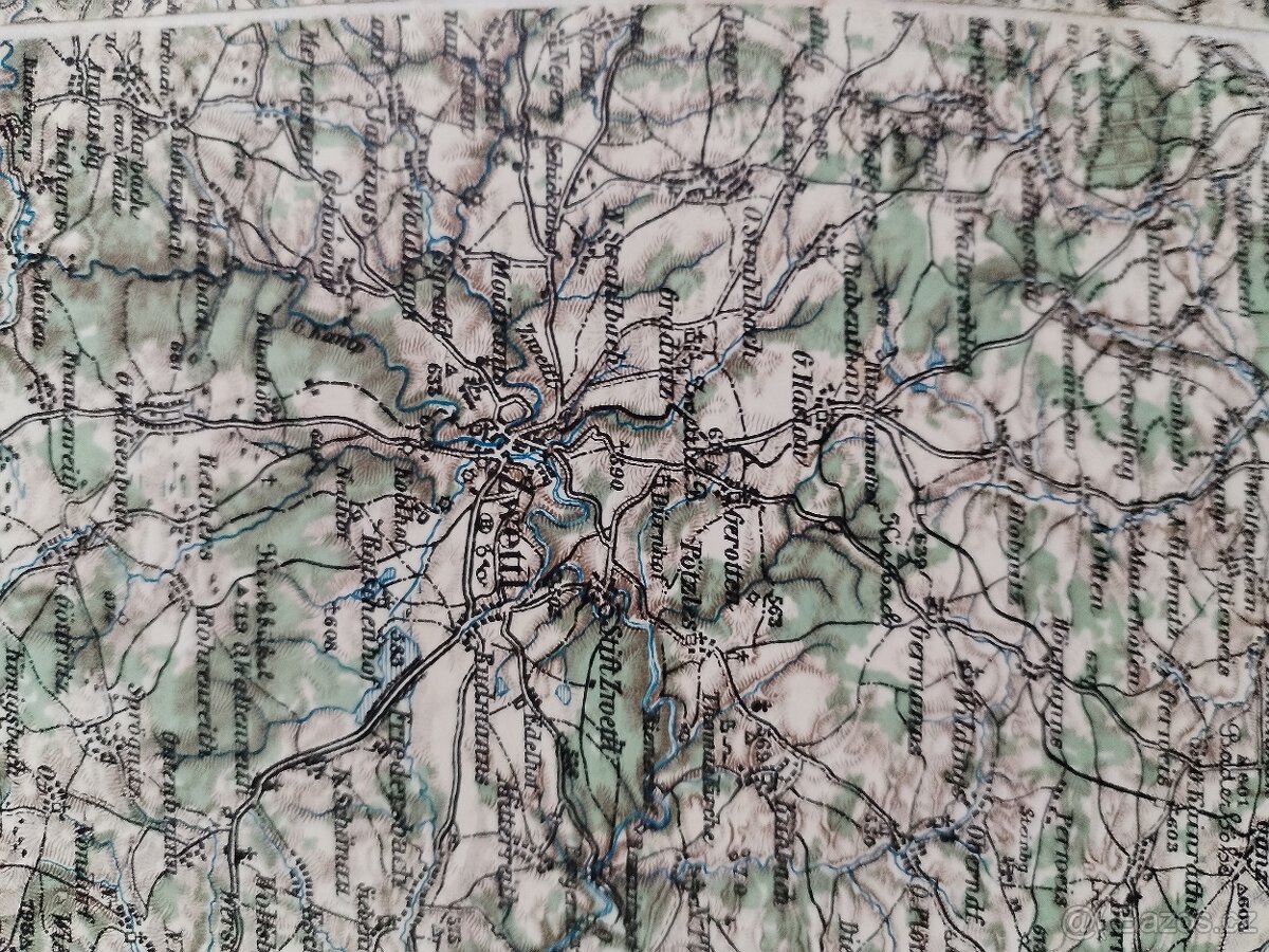 stara vojenska mapa Jjhlava -Iglau -Raišl.Jos. - 6