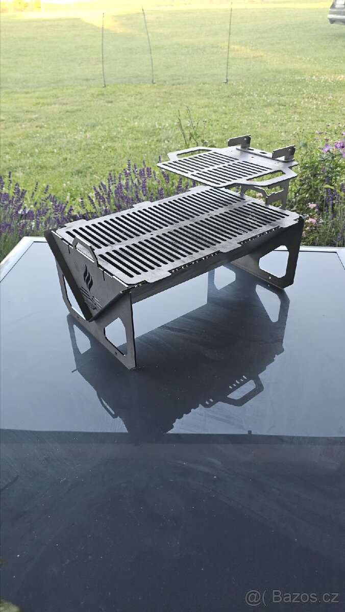 🏕️ Skládacà cestovnà ohniště s grilem – ideálnà do dodávky - 6