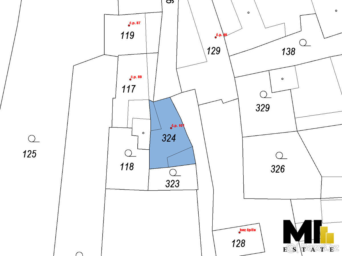 Prodej 2/3 menšího rodinného domu o velikosti 92 m², pozemek - 6