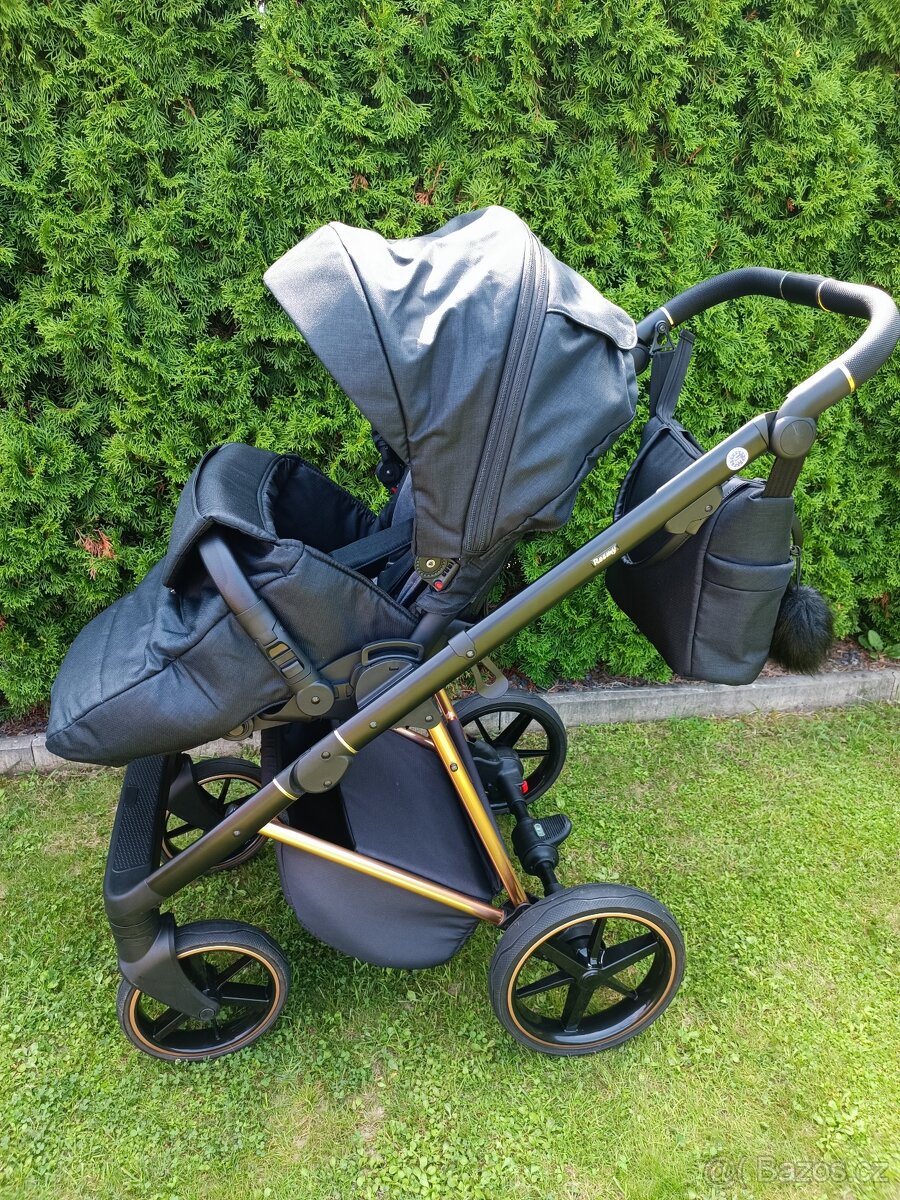 Reemy Bet černý kočárek TOP stav 2v1 - 6