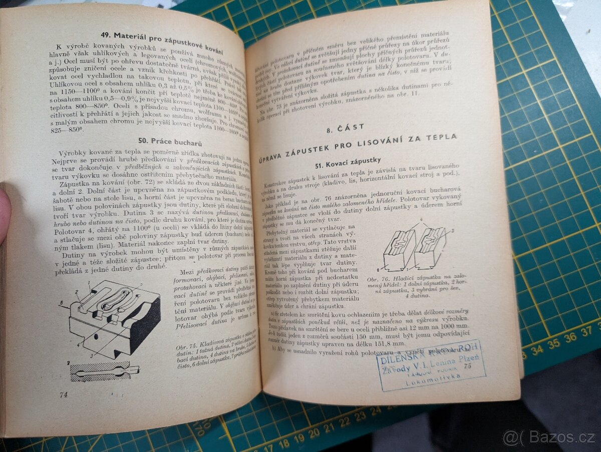 Výroba a oprava raznic a přípravků, 1952 - 6