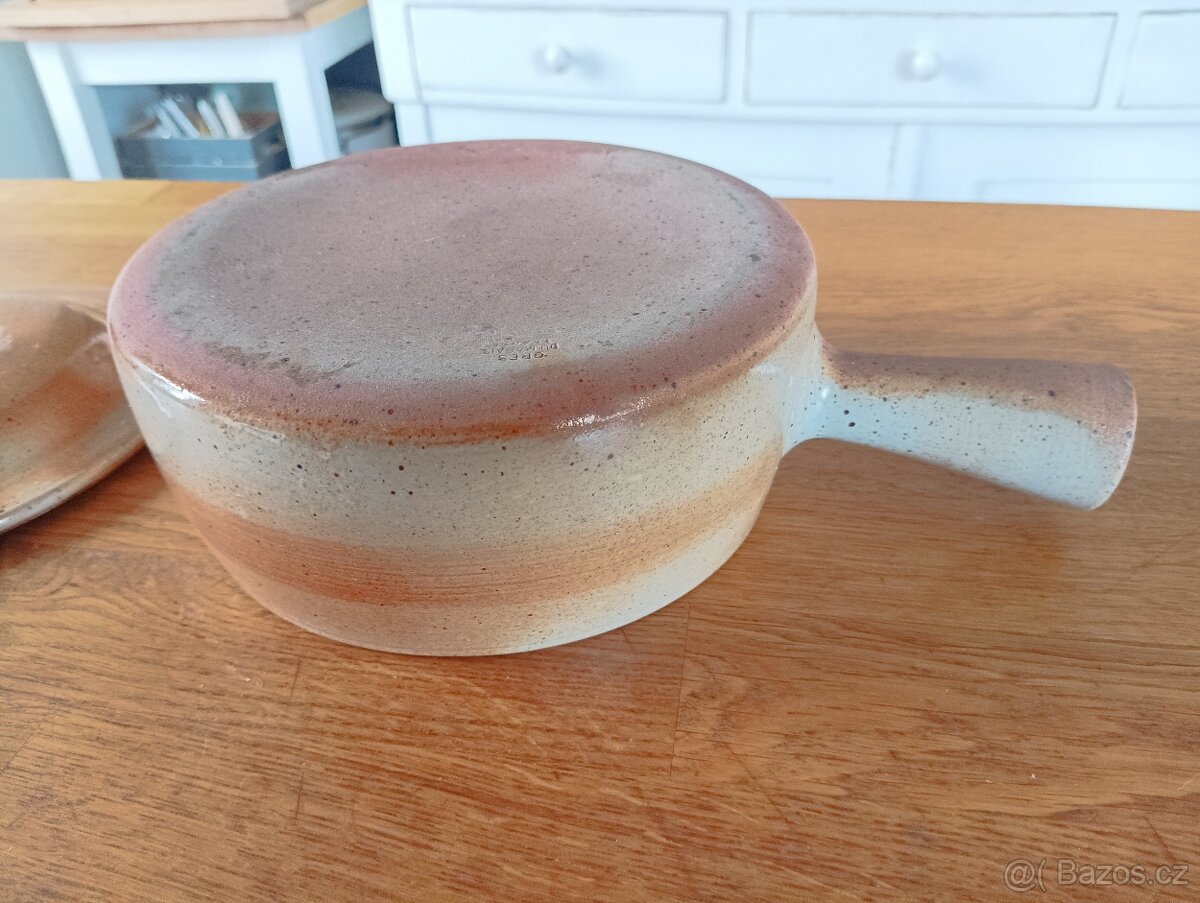 KAMENINOVÝ HRNEC RAMEKIN GRES DU MARAIS FRANCE - 6