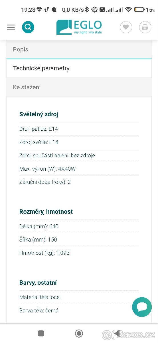 Stropní bodové světlo EGLO - 6