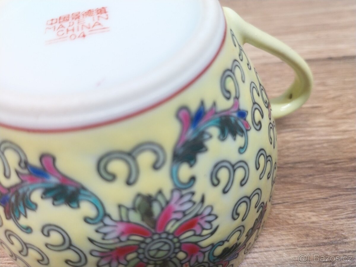 Čínský hrníček žlutý - 6