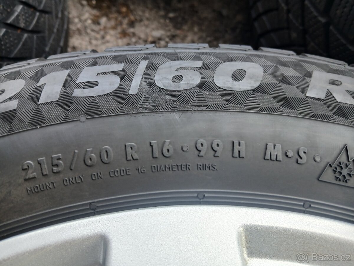 P- Sada ALU kol MSW 215/60R16 zimní - 6