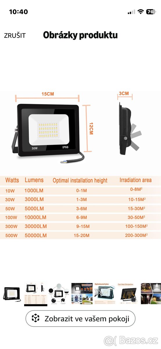 Venkovní LED světlo - 6
