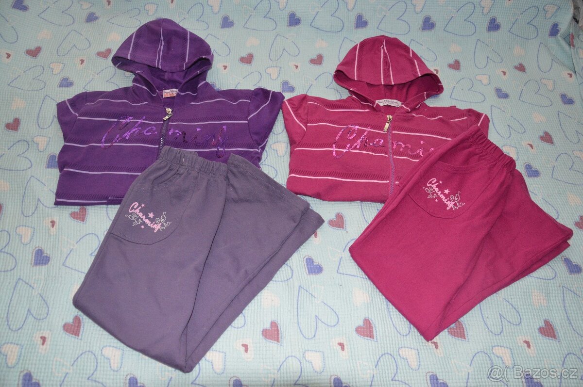 140 146 152 158 bunda mikina tepláková souprava - 6