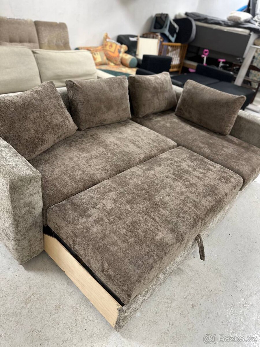 Rohová rozkládací sedačka 237×150 - 6