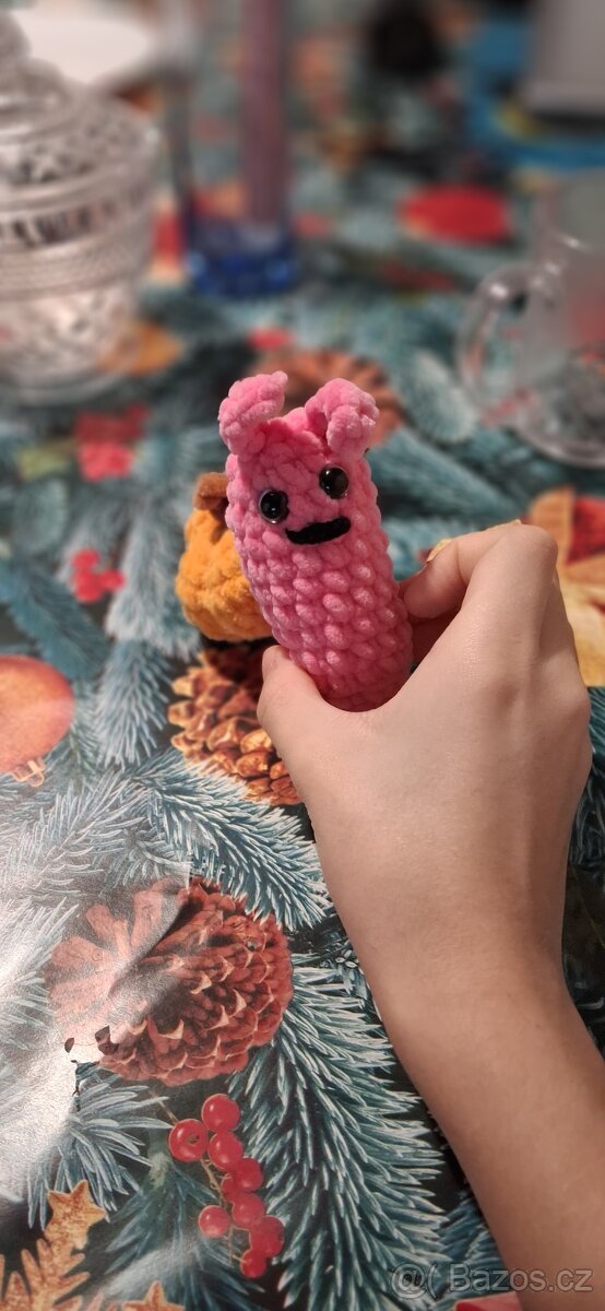 Háčkovaný helowenský šneček s dýni - 6