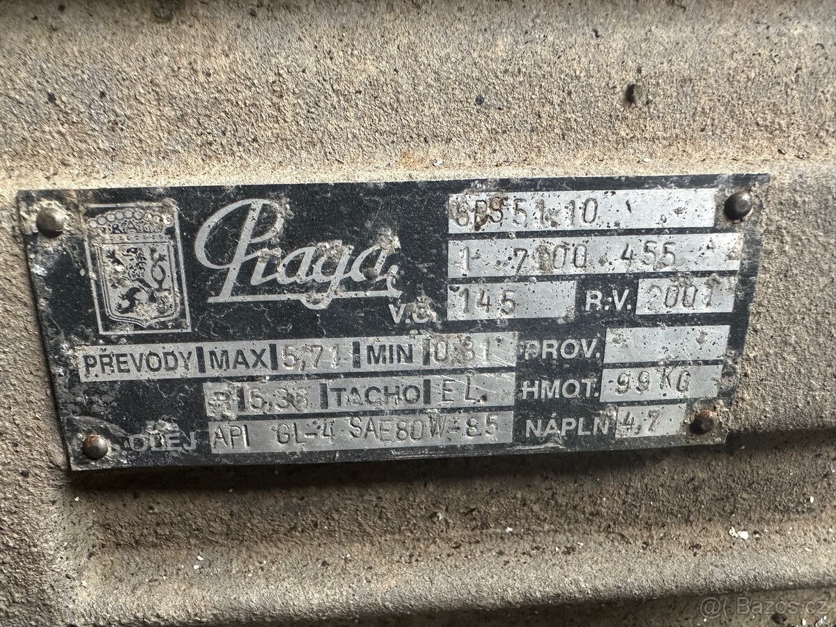 Převodovka Praga Avia Daewoo D90 - 6