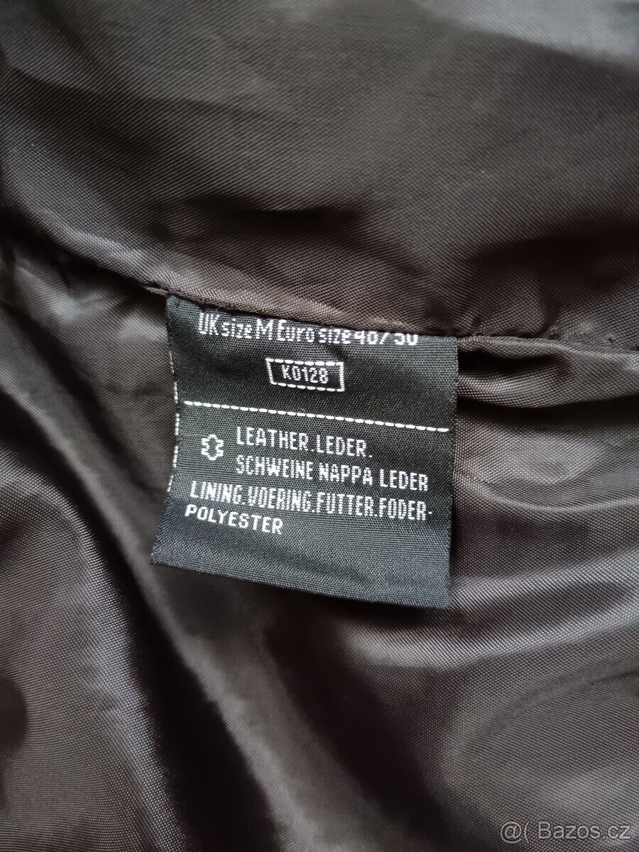 100% KOŽENÁ pánská hnědá měkká bunda UNION RIVER - 6