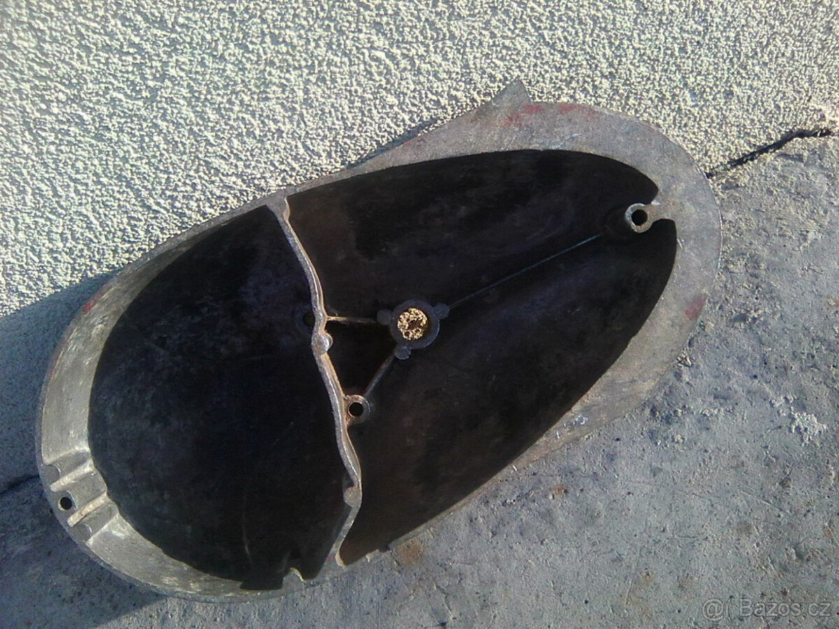 čz 125/175 450/453 - kryty řetězu a motoru,válce a držák ped - 6