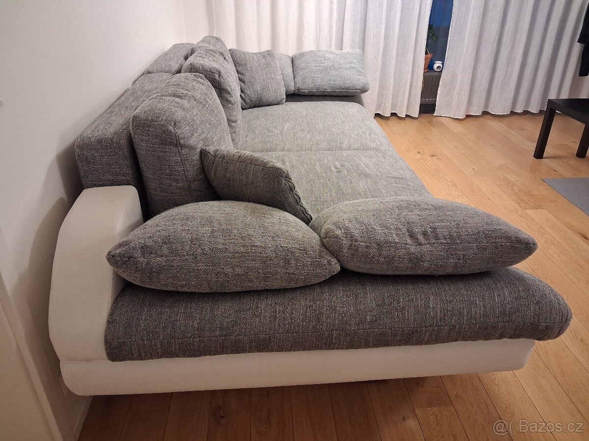 Velká rozkládací sedačka s úložným prostorem - 6