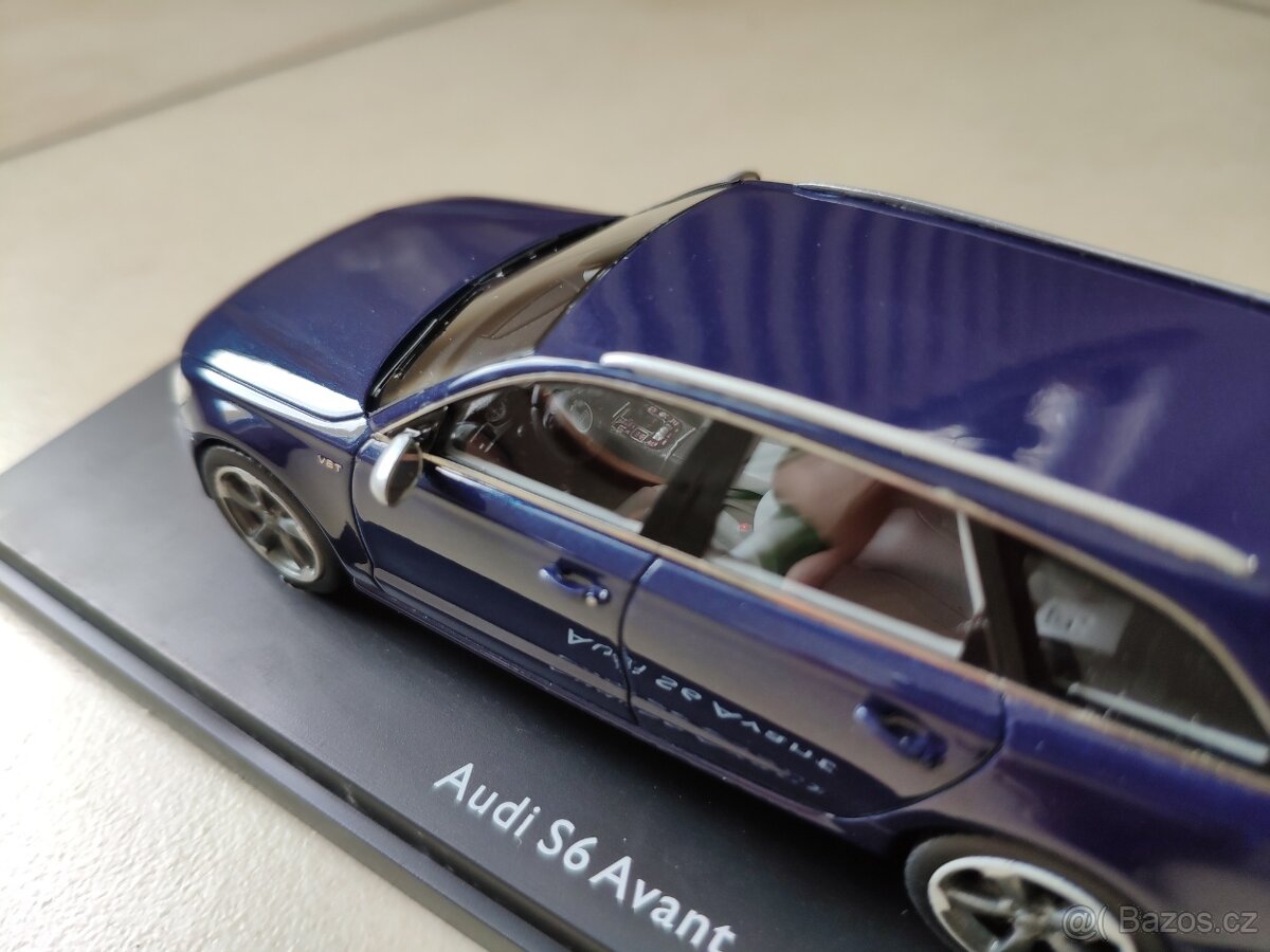 LIMITED 500ks AUDI S6 AVANT ESTORIL BLAU SCHUCO 1:43 MODEL - 6