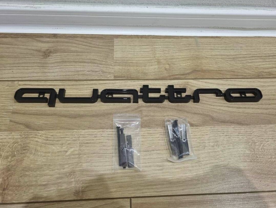 Audi QUATTRO NAPIS OZNACENIE LOGO DO MASKY - 6
