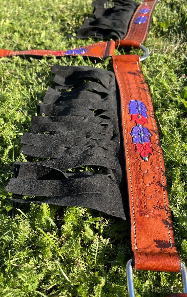 Westernový set hnědý barevný - 6