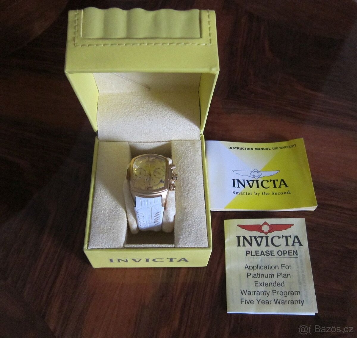 Luxus. švýcarské dámské pozlacené hodinky INVICTA chronograf - 6