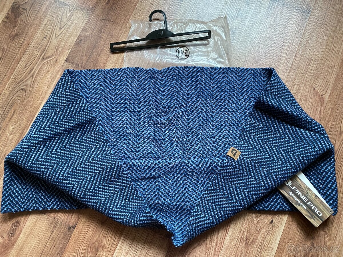 Nová unisex zimní kruhová šála ALPINE PRO - modro-černá - 6