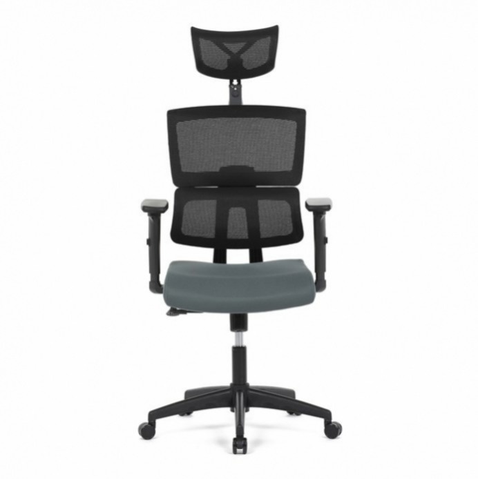 Kancelářská židle, houpací mechanismus, šedá síťovina, B1025 - 6