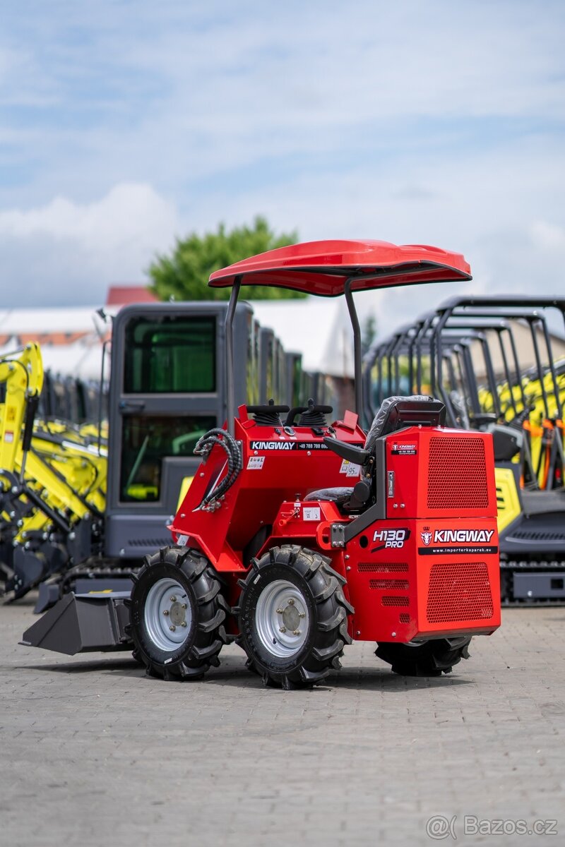 Mini kolový nakladač - KINGWAY HERACLES H130 PRO - 6