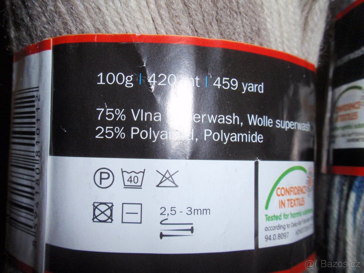 Vlněné ručně pletené ponožky - velikost 40-41 - 6