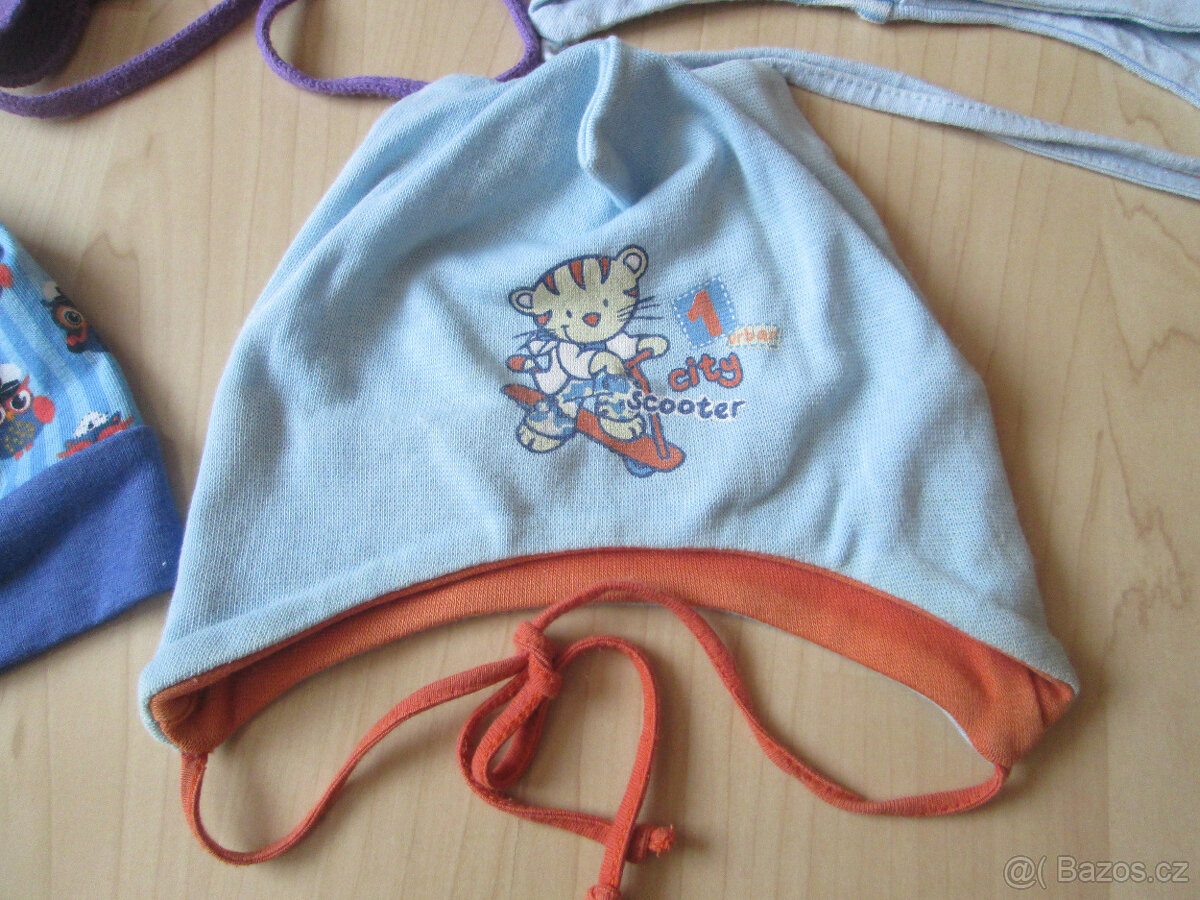 Kojenecké čepičky 5x - 6