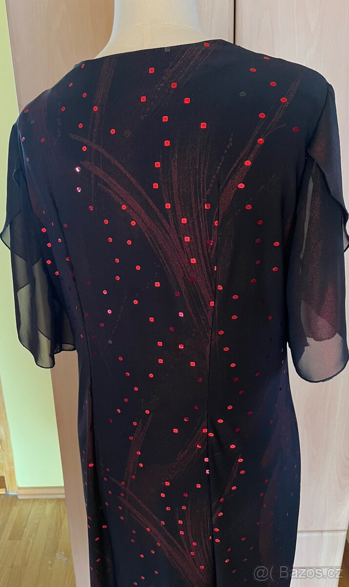 Třpytivé šaty s flitry XXXL - 6