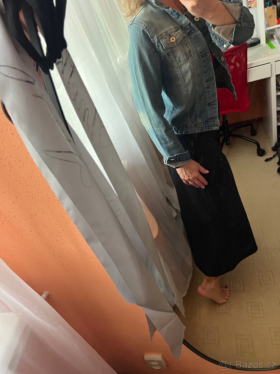 ZARA DŽÍNOVÁ BUNDA VEL.M - 6