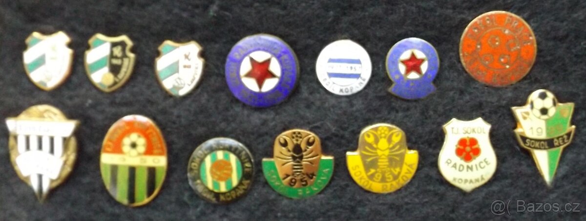fotbalové sportovní odznaky - SOKOL, kopaná i jiné sporty - 6