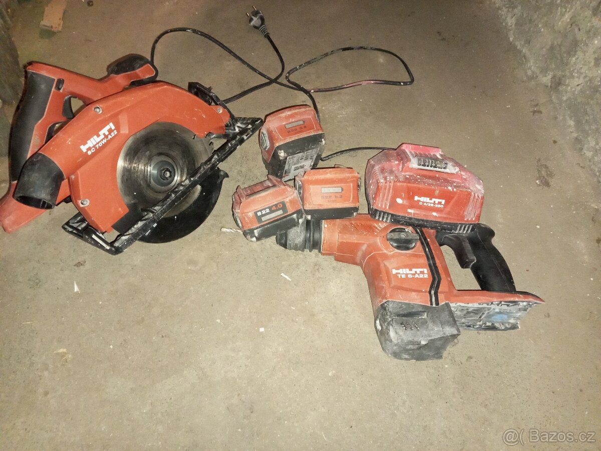 Bourací kladivo/kotoučová pila HILTI - 6