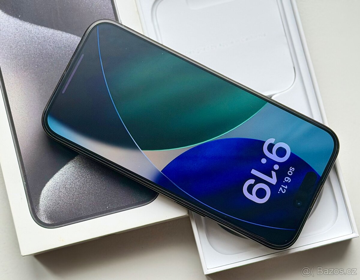 iPhone 15 Pro Black Titanium BATERIE 100% TOP - 6