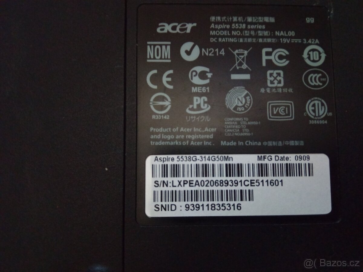 32....Acer Aspire 5538G - 6