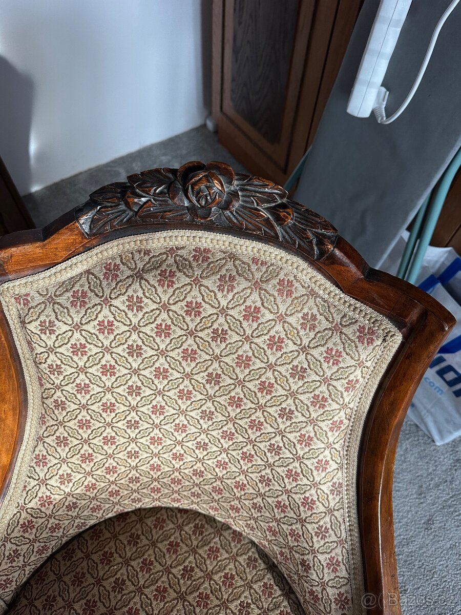 2 starožitná křesla - 6