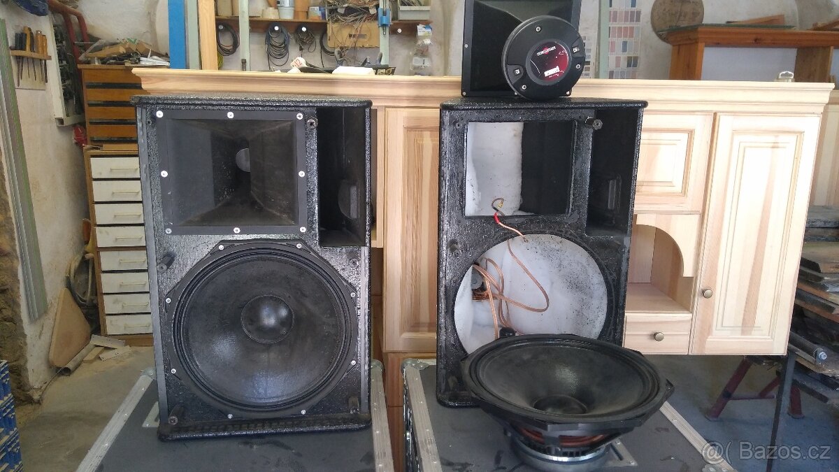 Kompaktní PA/odposlechové reproboxy 15" PHL 1000w/8ohm + 2" - 6