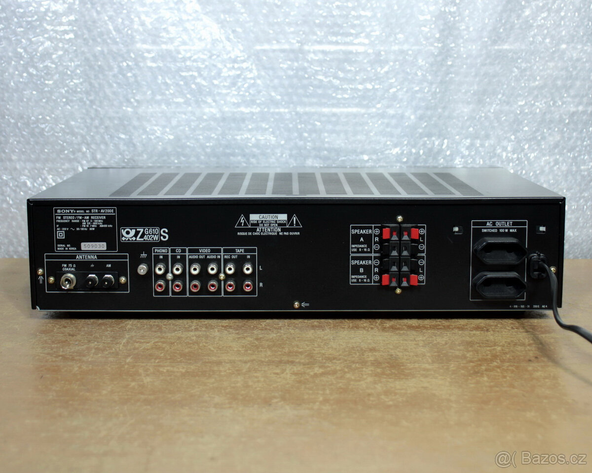 Receiver Sony STR-AV 200. - 6