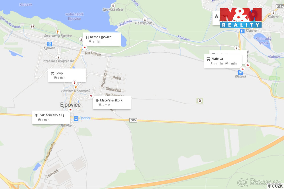 Prodej pozemku k bydlení, 1508 m², Klabava, ul. Klabava 24 - 6